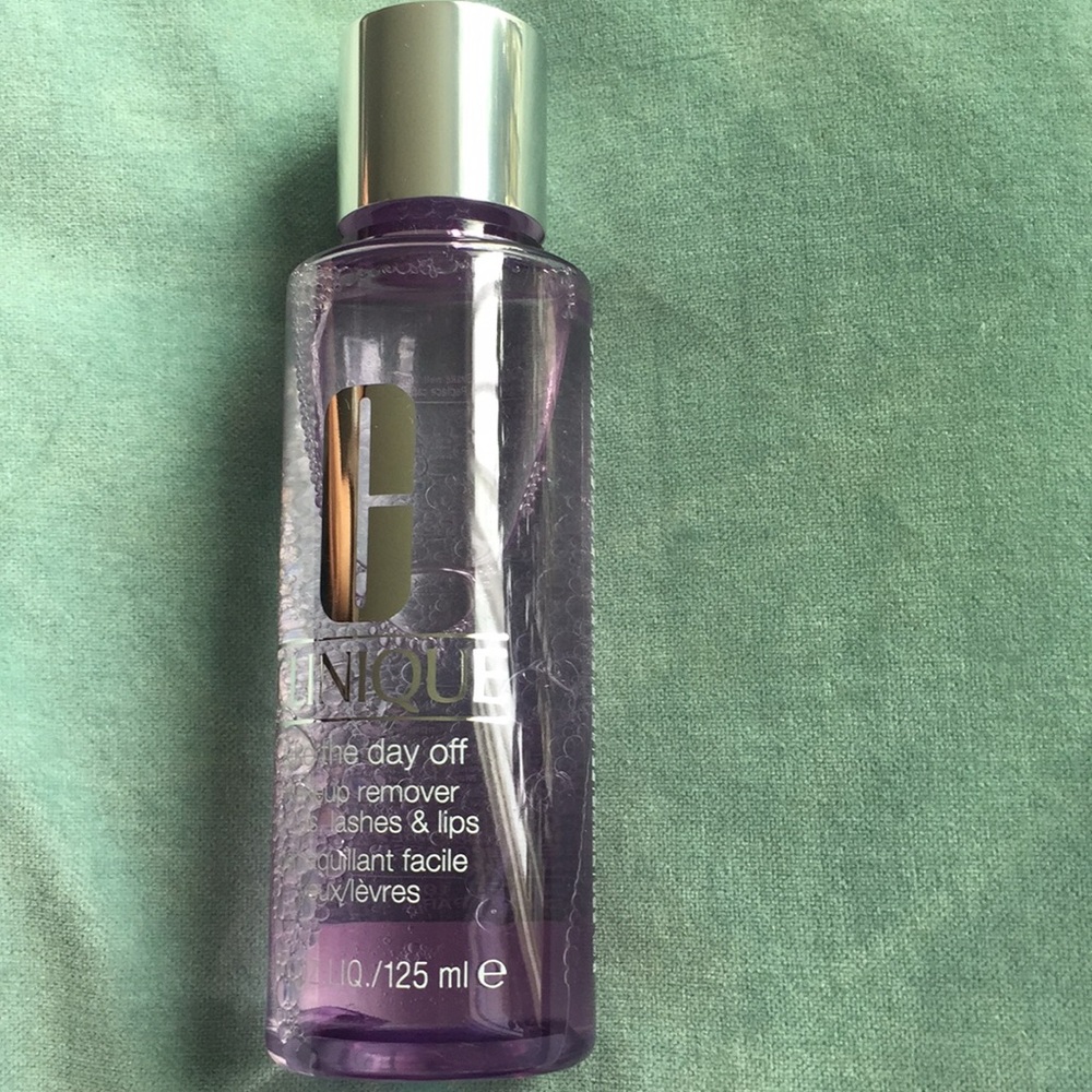 Clinique Make up remover.